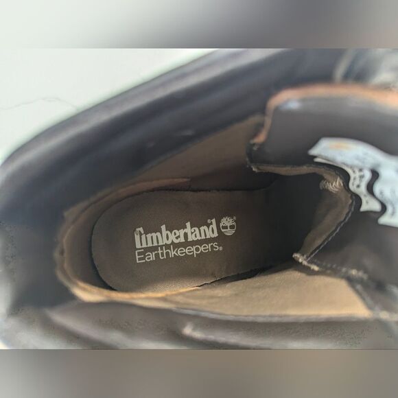 TIMBERLAND Earhkeepers Women’s Field Boot Lace Up Brown sued Leather Heels sz 7 - Picture 5 of 14